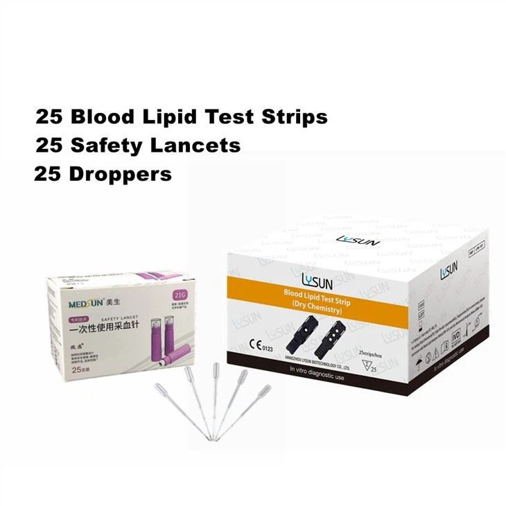 LYSUN Portable 6 in 1 TC/TG/HDL/UR/UA/CR Dry Biochemical Analyzer For Cholesterol U