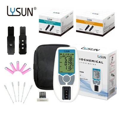 Misuratore biochimico a secco 6 in 1 Misuratore di analisi della funzione renale dei lipidi nel sangue Assistenza sanitaria medica