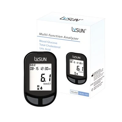 Lysun 3 in 1 glicemia, acido urico, colesterolo totale 3 in 1 misuratore GUC-101