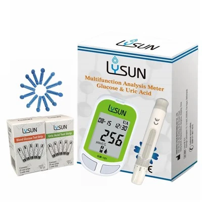 Monitoraggio del monitor di glucosio con acido urico accurato di Lysun