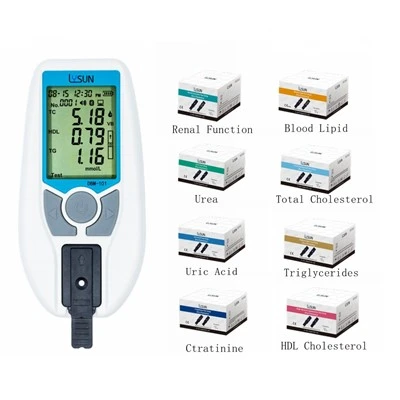 Lysun 6 in 1 Analizzatore biochimico a secco Misuratore di analisi della funzione renale dei lipidi nel sangue